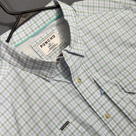 Poncho Other - Poncho Shirt Men's XXL Multicolor Long Sleeve Button Up Magnetic Pockets